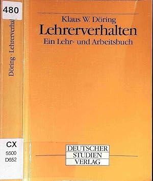 Imagen del vendedor de Lehrerverhalten. a la venta por Antiquariat Bookfarm