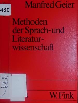 Seller image for Methoden der Sprach- und Literaturwissenschaft. for sale by Antiquariat Bookfarm