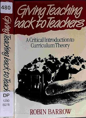 Bild des Verkufers fr Giving teaching back to teachers. zum Verkauf von Antiquariat Bookfarm