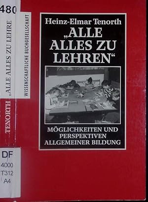 Seller image for Alle alles zu lehren". for sale by Antiquariat Bookfarm