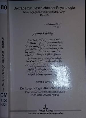 Seller image for Denkpsychologie - kritischer Realismus. for sale by Antiquariat Bookfarm