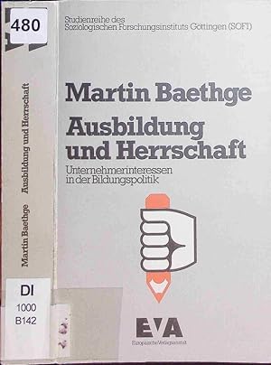 Seller image for Ausbildung und Herrschaft. for sale by Antiquariat Bookfarm