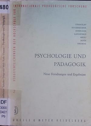 Bild des Verkufers fr Psychologie und Pdagogik. zum Verkauf von Antiquariat Bookfarm