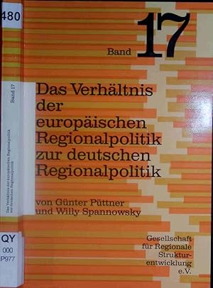 Image du vendeur pour Das Verhltnis der europischen Regionalpolitik zur deutschen Regionalpolitik. mis en vente par Antiquariat Bookfarm