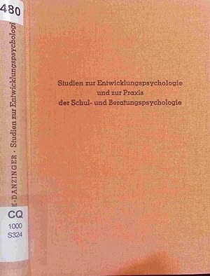 Seller image for Studien zur Entwicklungspsychologie und zur Praxis der Schul- und Beratungspsychologie. for sale by Antiquariat Bookfarm