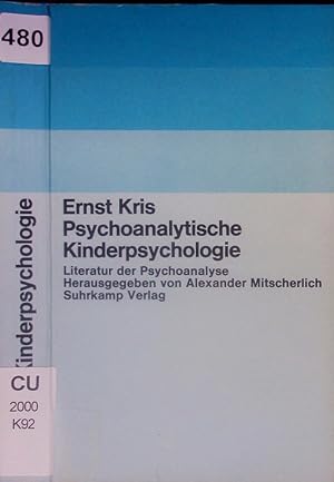 Immagine del venditore per Psychoanalytische Kinderpsychologie. venduto da Antiquariat Bookfarm