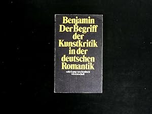 Bild des Verkufers fr Der Begriff der Kunstkritik in der deutschen Romantik zum Verkauf von Antiquariat Bookfarm