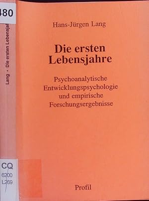 Seller image for Die ersten Lebensjahre. for sale by Antiquariat Bookfarm