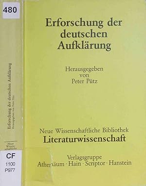 Seller image for Erforschung der deutschen Aufklrung. for sale by Antiquariat Bookfarm