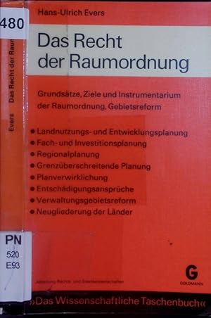 Seller image for Das Recht der Raumordnung. for sale by Antiquariat Bookfarm