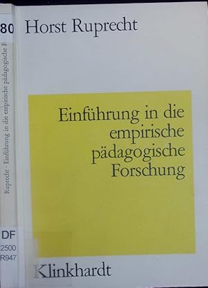 Seller image for Einfhrung in die empirische pdagogische Forschung. for sale by Antiquariat Bookfarm