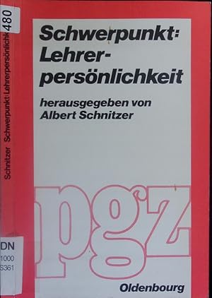 Seller image for Schwerpunkt Lehrerpersnlichkeit. for sale by Antiquariat Bookfarm