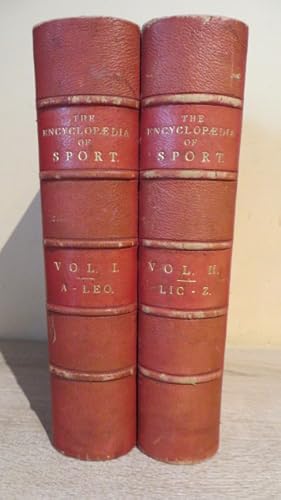 Seller image for THE ENCYCLOPAEDIA OF SPORT - 2 VOLS COMPLETE - IN QUARTER RED LEATHER BY ZAEHENDORF for sale by Parrott Books