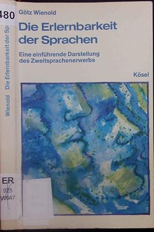 Seller image for Die Erlernbarkeit der Sprachen. for sale by Antiquariat Bookfarm