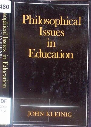 Seller image for Philosophical issues in education. for sale by Antiquariat Bookfarm