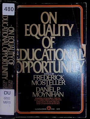 Immagine del venditore per On equality of educational opportunity. venduto da Antiquariat Bookfarm