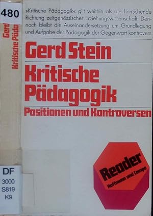 Bild des Verkufers fr Kritische Pdagogik. zum Verkauf von Antiquariat Bookfarm