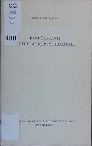 Bild des Verkufers fr Einfhrung in die Wertpsychologie. zum Verkauf von Antiquariat Bookfarm