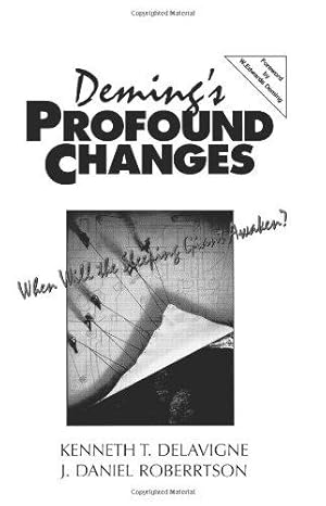 Bild des Verkufers fr Deming's Profound Changes zum Verkauf von WeBuyBooks