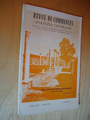 Revue de Comminges Tome LXXXVI Année 1973 3e trimestre