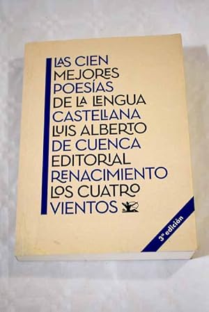 Imagen del vendedor de Las cien mejores poesas de la lengua castellana a la venta por Alcan Libros