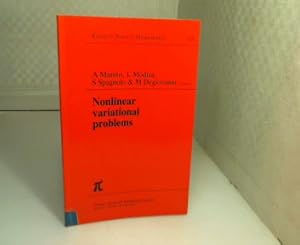 Bild des Verkufers fr Nonlinear Variational Problems. (= Research Notes in Mathematics, No. 127). zum Verkauf von Antiquariat Silvanus - Inhaber Johannes Schaefer