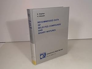 Bild des Verkufers fr Dechema Chemistry Data Series, Volume IV: Recommended Data of Selected Compunds and Binary Mixtures. Part 1: Pure Componds; Part 2: Binary Mixtures. Tables, Diagrams and Correlations. zum Verkauf von Antiquariat Silvanus - Inhaber Johannes Schaefer