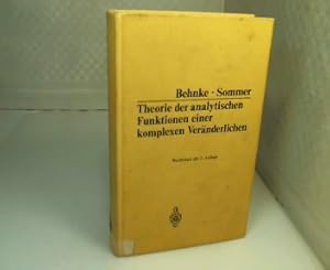 Bild des Verkufers fr Theorie der analytischen Funktionen einer komplexen Vernderlichen. (= Die Grundlehren der mathematischen Wissenschaften in Einzeldarstellungen - Band 77). zum Verkauf von Antiquariat Silvanus - Inhaber Johannes Schaefer