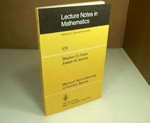 Seller image for Minimum Norm Extremals in Function Spaces. (= Lecture Notes in Mathematics - Volume 479). for sale by Antiquariat Silvanus - Inhaber Johannes Schaefer