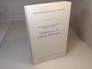 Imagen del vendedor de Einfhrung in die endliche Mathematik. (= Wirtschaftswissenschaft der Gegenwart. Band III / Mathematische Hilfsmittel, Band 1). a la venta por Antiquariat Silvanus - Inhaber Johannes Schaefer