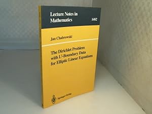 Seller image for The Dirichlet Problem with L2-Boundary Data for Elliptic Linear Equations. (= Lecture Notes in Mathematics, Volume 1482). for sale by Antiquariat Silvanus - Inhaber Johannes Schaefer