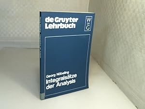 Bild des Verkufers fr Integralstze der Analysis. zum Verkauf von Antiquariat Silvanus - Inhaber Johannes Schaefer