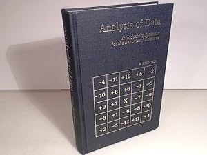 Image du vendeur pour Analysis of Data. Introductory Statistics for the Behavioral Sciences. mis en vente par Antiquariat Silvanus - Inhaber Johannes Schaefer