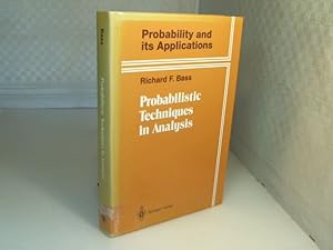 Bild des Verkufers fr Probabilistic Techniques in Analysis. (= Probability and Its Applications). zum Verkauf von Antiquariat Silvanus - Inhaber Johannes Schaefer