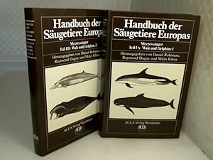 Bild des Verkufers fr Handbuch der Sugetiere Europas - Band 6: Meeressuger - Wale und Delphine - Cetacea. Teil 1A: Einfhrung, Monodontidae, Phocoenidae, Delphinidae; Teil 1B: Ziphiidae, Kogiidae, Physeteridae, Balaenidae, Balaenopteridae. Herausgegeben von Daniel Robineau, Raymond Duguy und Milan Klima. zum Verkauf von Antiquariat Silvanus - Inhaber Johannes Schaefer