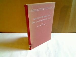 Bild des Verkufers fr Elektronenrhren als End- und Senderverstrker. (= Bcherei der Hochfrequenztechnik - Band 4). zum Verkauf von Antiquariat Silvanus - Inhaber Johannes Schaefer