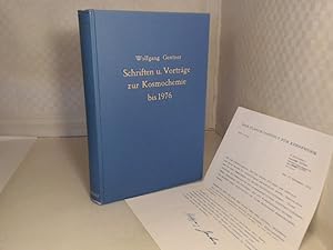 Imagen del vendedor de Schriften und Vortr�ge zur Kosmochemie bis 1976. a la venta por Antiquariat Silvanus - Inhaber Johannes Schaefer