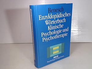 Imagen del vendedor de Enzyklopdisches Wrterbuch klinische Psychologie und Psychotherapie. a la venta por Antiquariat Silvanus - Inhaber Johannes Schaefer