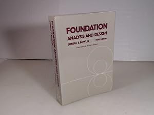 Immagine del venditore per Foundation Analysis and Design. venduto da Antiquariat Silvanus - Inhaber Johannes Schaefer