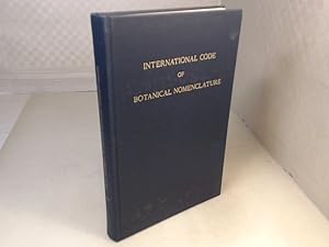 Seller image for International Code of Botanical Nomenclature Adopted by the Eleventh International Botanical Congress, Seattle, August 1969. for sale by Antiquariat Silvanus - Inhaber Johannes Schaefer