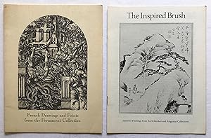 Imagen del vendedor de French Drawings and Prints from The Permanent Collection; The Inspired Brush: Japanese Paintings from the Schlenker & Keigensai Collections. a la venta por Monkey House Books