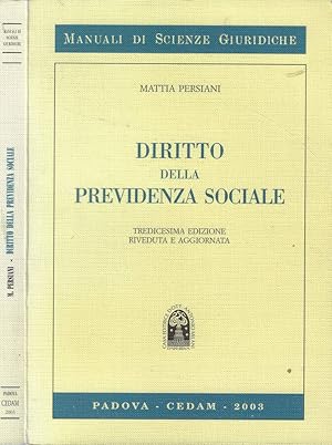 Immagine del venditore per Diritto della previdenza sociale venduto da Biblioteca di Babele