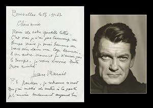 Jean MARAIS (1913-1998). Autograph manuscript, [Histoire…