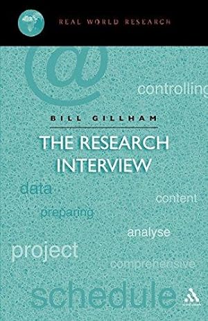 Bild des Verkäufers für Research Interview (Real World Research) zum Verkauf von WeBuyBooks