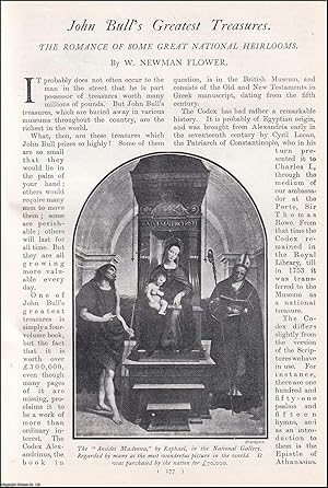 Seller image for John Bull's Greatest Treasures : the portland vase ; Marie Antoinette's toilet-table ; Sahib's mechanical tiger of iron & wood & more. The Romance of Some Great National Heirlooms. An uncommon original article from the Harmsworth London Magazine, 1905. for sale by Cosmo Books