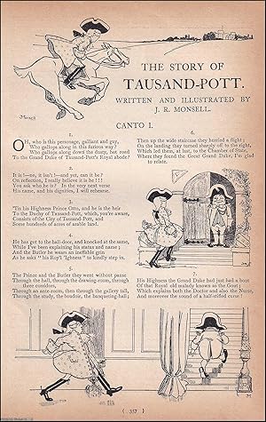 Bild des Verkufers fr The Story of Tausand-Pott. Written and Illustrated by J.R. Monsell. An uncommon original article from the Harmsworth London Magazine, 1905. zum Verkauf von Cosmo Books