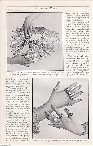 Image du vendeur pour The Renaissance of Jewellery. An uncommon original article from the Harmsworth London Magazine, 1905. mis en vente par Cosmo Books