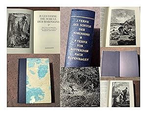 Bild des Verkufers fr Die Schule der Robinsons. "L'cole des Robinsons". Nach der ersten deutschen bersetzung in der "Groen Hartlebenschen Ausgabe", Wien - Pest - Leipzig, 1887 bearbeitet von Hanne Witte. / Paul Verne: Von Rotterdam nach Kopenhagen an Bord der Dampfyacht "Saint Michel". "Rotterdam  Copenhague  bord du yacht  vapeur "Saint-Michel". Entnommen aus: Jules Verne: Die Jaganda, Wien - Pest - Leipzig, Hartleben, ohne Jahresangabe. Mit den Reproduktionen der Abbildungen nach den Erstausgaben und mit einem Nachwort: "Der Triumph des 19. Jahrhunderts und einige Fragezeichen" von Heiko Postma. (= Reihe: Haidnische Alterthmer. Literatur des 18. und 19. Jahrhunderts, Serie 1, Band 1. Herausgegeben von Hans-Michael Bock). zum Verkauf von Versandantiquariat Abendstunde