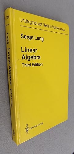Immagine del venditore per Linear Algebra (Third Edition) venduto da Baggins Book Bazaar Ltd