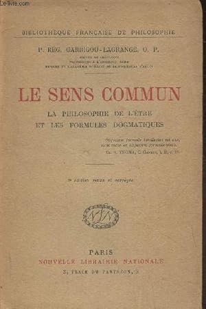 Seller image for Le sens commun- La philosophie de l'tre et les formules dogmatiques for sale by Le-Livre